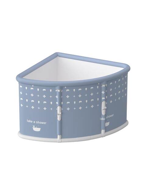 Folding fan-shaped bath bucket for adults, household bath bucket, triangle corner bathtub, adult shower room special