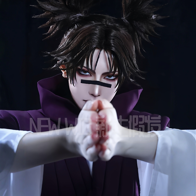Inflation Phase Cosplay Wig Jujutsu Kaisen Cosplay Realistic Scalp Anime Role-Playing Two-Dimensional Style Fake Hair Inflation Phase Cosplay Wig Jujutsu Kaisen Cosplay Realistic Scalp Anime Role-Playing Two-Dimensional Style Fake Hair
