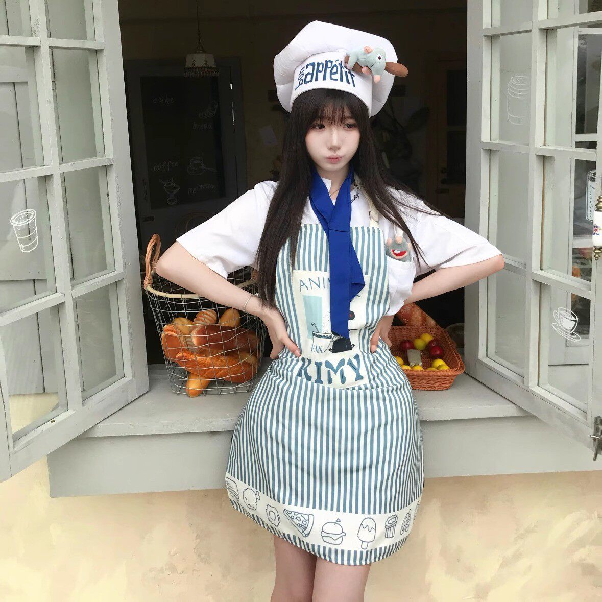 料理鼠王cos厨师服帽子发箍围裙头箍坐肩玩偶挂件迪士尼限定服装_Cosplay女装_淘宝游戏网