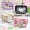 ins Bala~ Foldable Pencil Case with High Aesthetic Appeal, ins Style Stationery Box for Girls, 2026 New Model for Elementary School Students, Children's Pencil Case, Junior High School Students' Pencil Case, Large Capacity Transparent Pencil Case, Unique and Not Commonly Seen