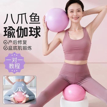 Yoga Ball for Adults, Pelvic Floor Muscle Training Yoga Ball, Small Ball for Postpartum Core Repair, Pilates Small Ball