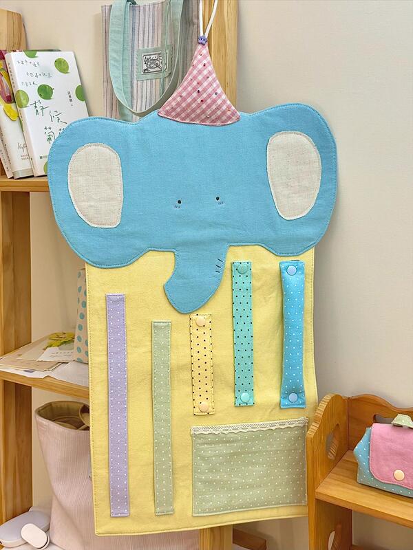 Handmade Children's Elephant-Shaped Storage Hanging Bag, Patchwork Cartoon Cute Multifunctional Hairpin Organizer Storage Bag Handmade Children's Elephant-Shaped Storage Hanging Bag, Patchwork Cartoon Cute Multifunctional Hairpin Organizer Storage Bag