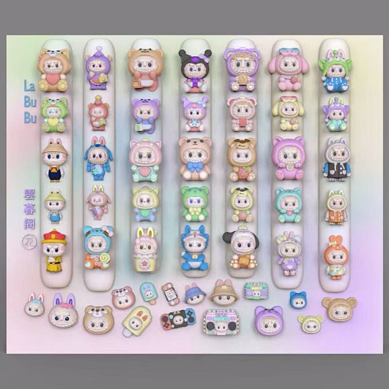 High-Transparency Nail Art Mold, Extra-Large Version, Featuring Labubu, Cinnamoroll, Hello Kitty Collection, Nail Bow, High-Transparency Silicone Mold