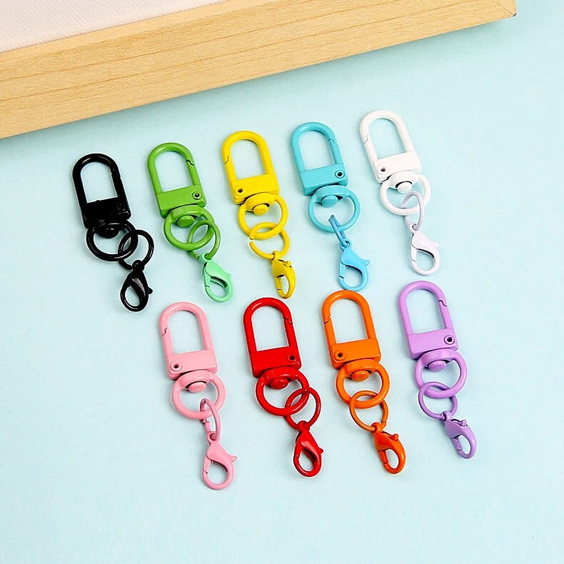 U-Shaped Door Clasp Lobster Clasp Double-Headed Doll DIY Bead Pendant Hanging Buckle Chain Bag Planner Hanging Chain Keychain