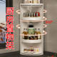 Kitchen Storage Rack for Spices and Condiments, Corner Countertop Wall-Mounted Triangular Rotating Storage Rack