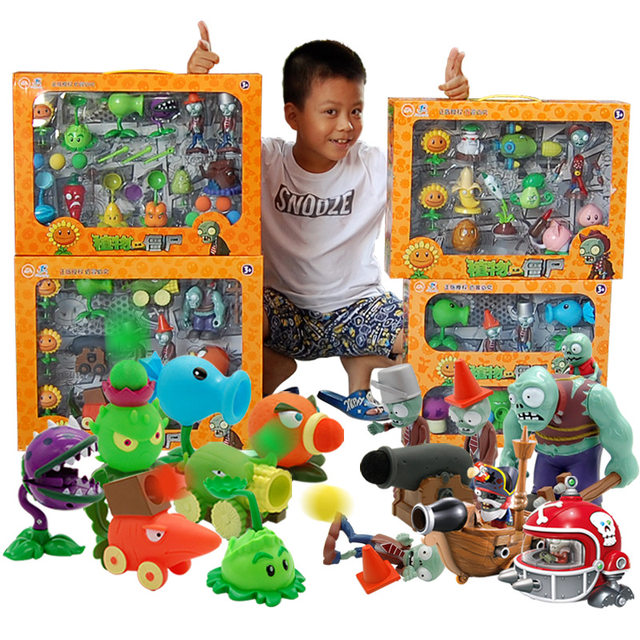 Genuine Plants vs. Zombies toy set large full set large gift box boy gift children's doll doll