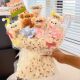 New Year's Handmade Twisty Stick Cute Puppy Doll Bouquet Finished Product Children's Birthday Qixi Festival Gift for Girls and Best Friends