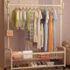 Simple Coat Rack, Bedroom Floor-Standing Clothes Rack, Vertical Clothes Rack, Balcony Mobile Household Clothes Drying Rack, Clothes Rack Factory