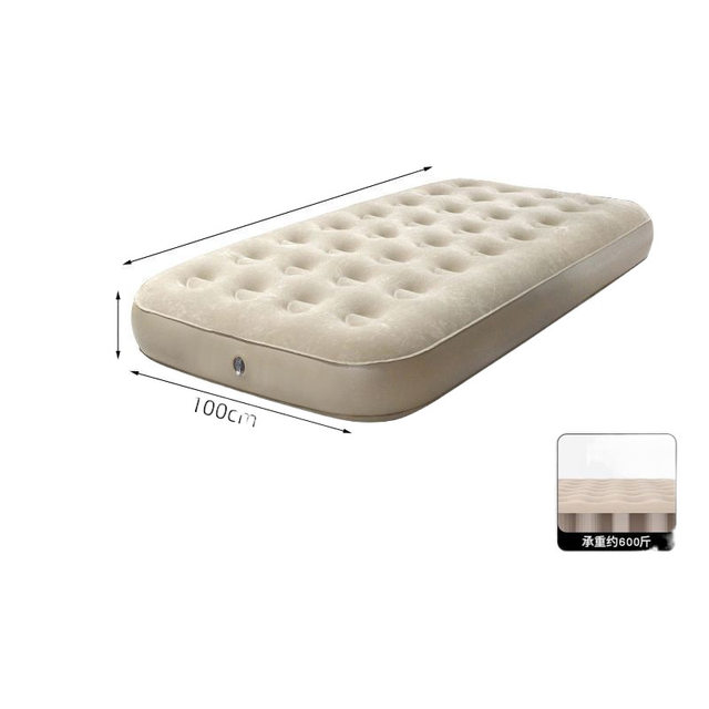 Thickened Inflatable Bed, Fully Automatic, for Outdoor Camping, Double Folding, Elevated, Household Single Air Mattress