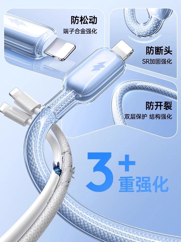 Next-Day Delivery [Original Fast Charger] Ouniao 45W Charging Cable Suitable for Apple 14 Pro Max, iPhone 13 Data Cable Pd17/16/15, Mobile Phone 12, 11, Car Charger, iPad 2m, Long Type-C