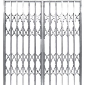 0stainless steel sliding gate outdoor telescopic folding entrance door balcony sliding door ventilation security door and window