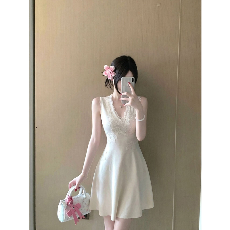 Hotdog Is Very Spicy [Long Island Jasmine] Exquisite Style Dress for Women, High-End and Elegant Tank Dress