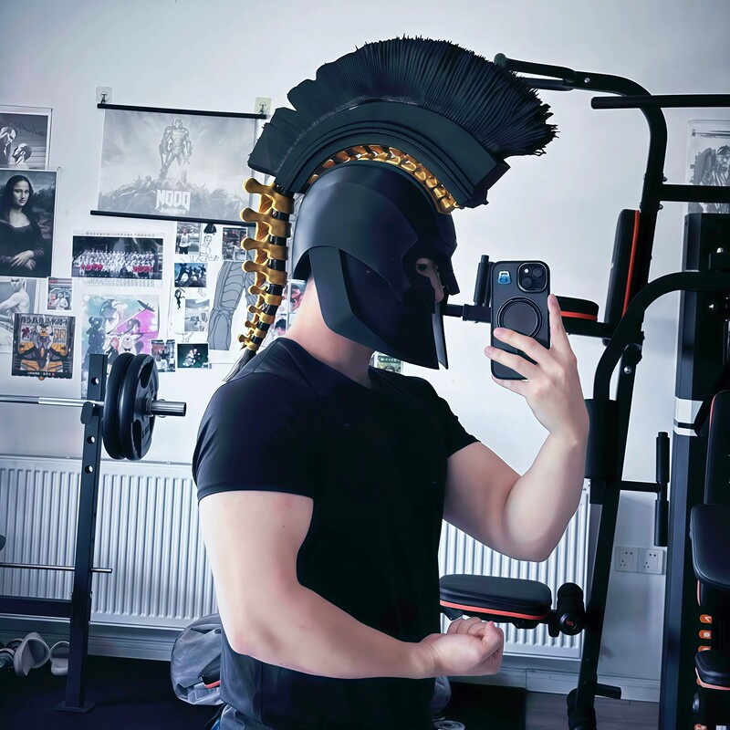 Odyssey Helmet Agamemnon Wearable Mask Greek Roman Warrior Spartan Warrior Halloween Cosplay