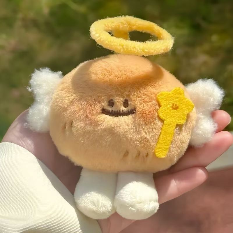 Cute Angel Potato Plush Doll Creative Backpack Pendant Keychain Ornament ins Gift for Best Friend Cute Angel Potato Plush Doll Creative Backpack Pendant Keychain Ornament ins Gift for Best Friend