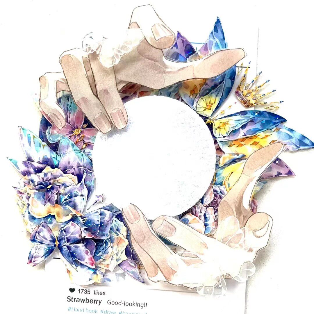 perfect Hand of Acrylic Baji smart cover 58mm delicate good-looking Magnetic attraction Gu Mei badge Trust smart cover