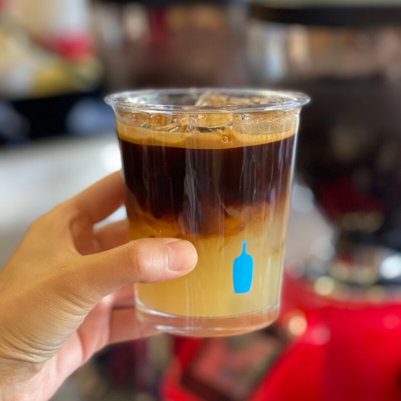 Japanese Bluebottle Small Blue Bottle Style Coffee Cup Arabica Glass Cup Latte Cup Water Cup