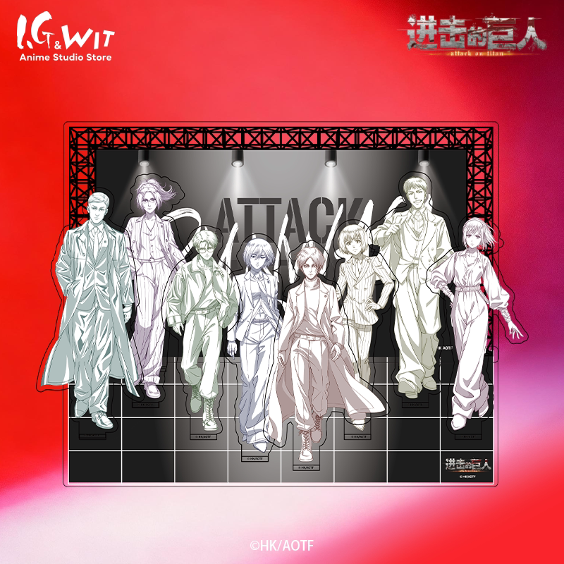【New Product】I.G Wit Attack on Titan Runway Acrylic Line Art Standee Retreat Dwarf