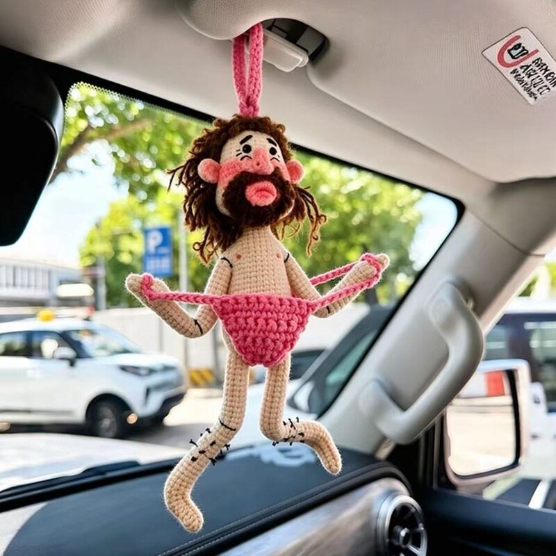 【Finished Product】Uncle Lao Cao's Quirky and Cute Handmade Crochet Car Keychain, a Fun and Adorable Gift for Friends