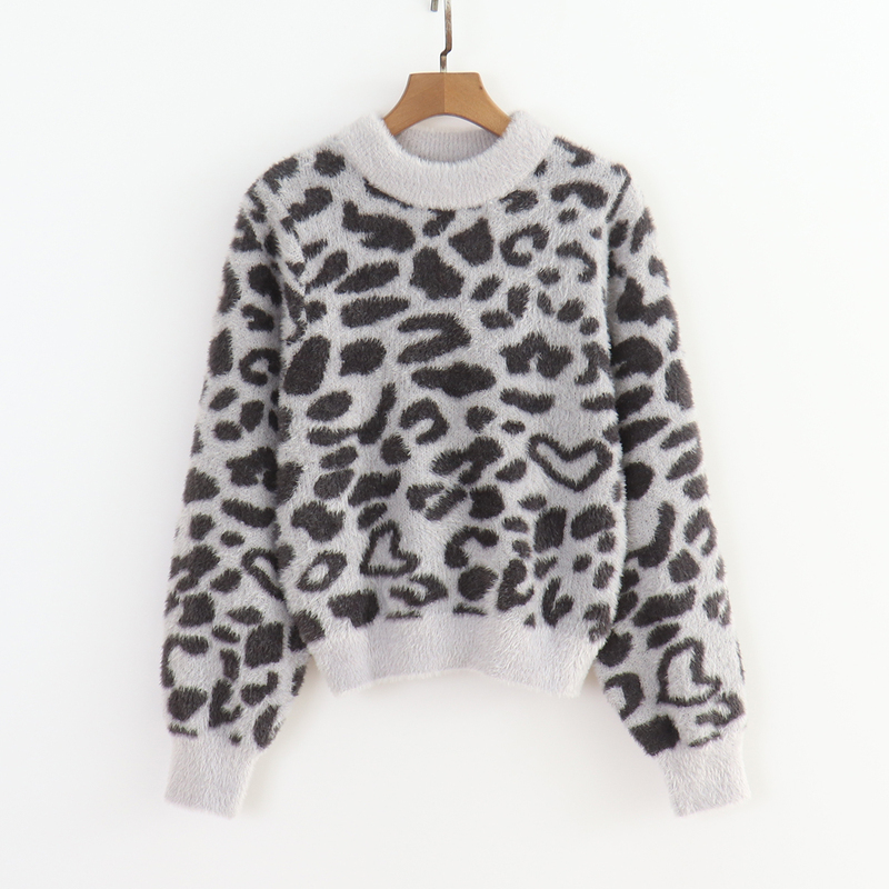 Japanese Style Soft Short Plush Fabric Marble Pattern Knit Top By17【0916】 Japanese Style Soft Short Plush Fabric Marble Pattern Knit Top By17【0916】