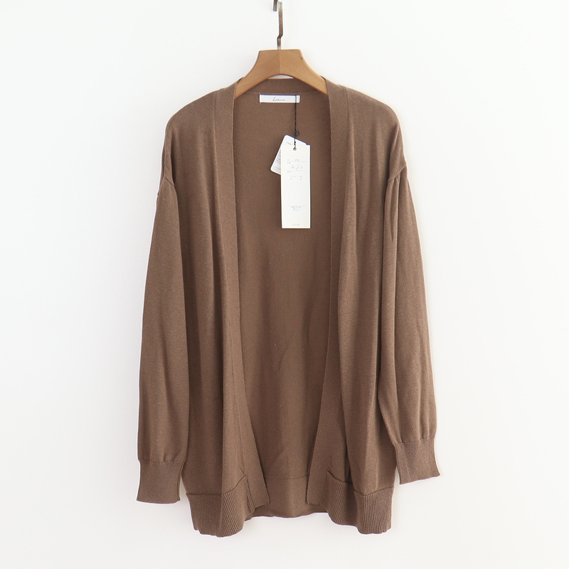 【102109】Japanese Style Spring/Summer Lightweight Knit Cardigan Without Buttons 4J7