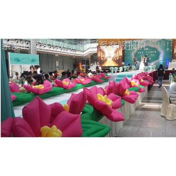 Gift decoration roses inflatable fresh chains, white wedding lily flowers, filling 56445 gas automatic blooming flower chains