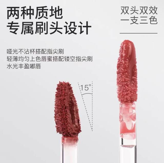 Xianmu Double-Ended Lip Gloss with Dual-Effect, Two Textures, Glossy and Matte, Moisturizing, Long-Lasting, Versatile, Color-Rich, and Hydrating