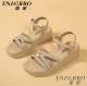 Yinna Sandals Are Genuine Women's Shoes for Summer, Casual, Versatile, Comfortable, Stylish, with a High Aesthetic Value, Thick Soles, Simple and Fashionable, Skin-Friendly and Soft
