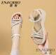 Yinna Sandals Are Genuine Women's Shoes for Summer, Casual, Versatile, Comfortable, Stylish, with a High Aesthetic Value, Thick Soles, Simple and Fashionable, Skin-Friendly and Soft