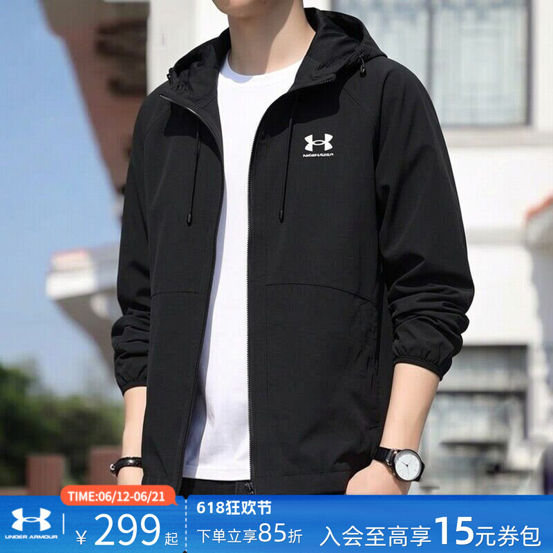 Under Armour Official Authentic Jacket for Men 2026 Summer New Sportswear Outdoor Jacket Casual Jacket