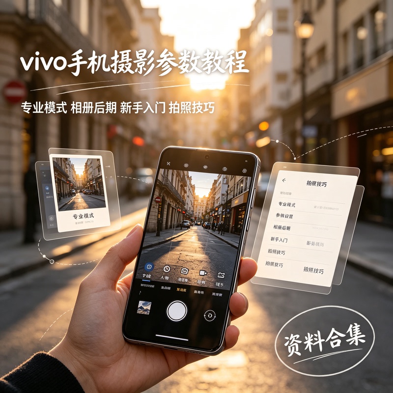 Vivo Mobile Phone Photography Parameters, Professional Mode, Photo Album, Post-Production, Beginner's Guide to Photography Techniques, Digital Version of the Information Vivo Mobile Phone Photography Parameters, Professional Mode, Photo Album, Post-Production, Beginner's Guide to Photography Techniques, Digital Version of the Information