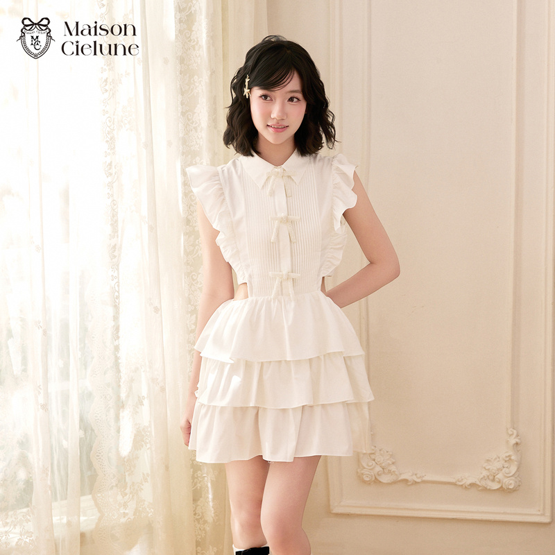 "Same Style as Liu Yifei" Maisoncielune&Kanalili White Moonlight Dress · Exquisitely Crafted Fluttering Sleeves