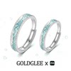 Changbaishan 999 sterling silver couple rings Chinese Valentine's Day gift