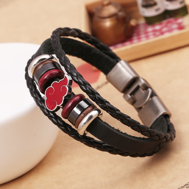 Fire Ninja Bracelet Red Bull Handle Wheel Eye Bracelet Dead Men and Women Couple Student Accessories