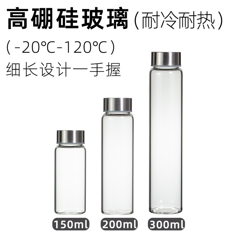 Mini Small-Capacity Water Cup, High Borosilicate Glass Cup, Cold and Heat Resistant, Single-Layer Glass Cup, Transparent Pocket Cup, Small Diameter