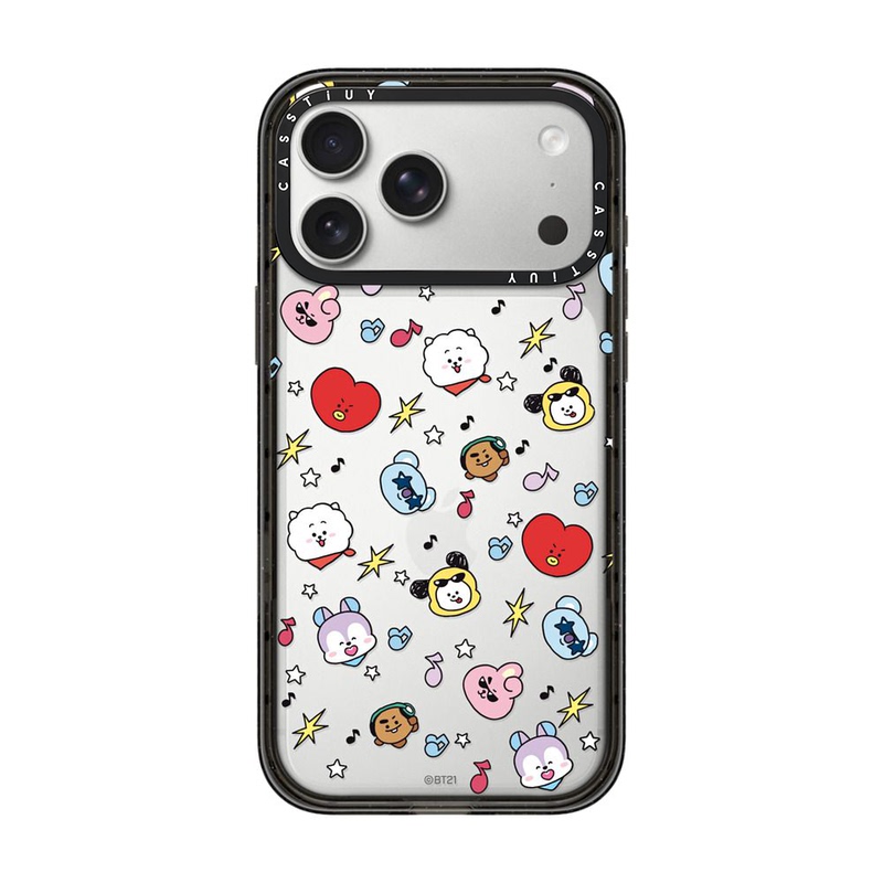 Co-Branded Bt21 Bts Cartoon Image 16Pro Suitable for Iphone17Promax Apple 15Pro Celebrity Style Bts Anti-Fall Protective Case Casstiuy Mobile Phone Case