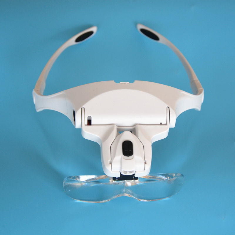 New product launch, head-mounted magnifying glass with LED light, electronic clock, mobile phone repair, seal carving for reading and reading by the elderly