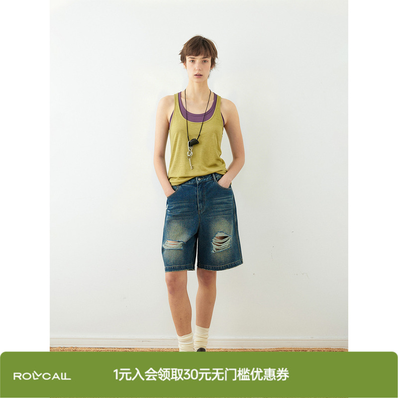 [Same Style as Sun Qian] Rollcall 26Ss Wool Two-Piece Set with Contrasting Color Camisole