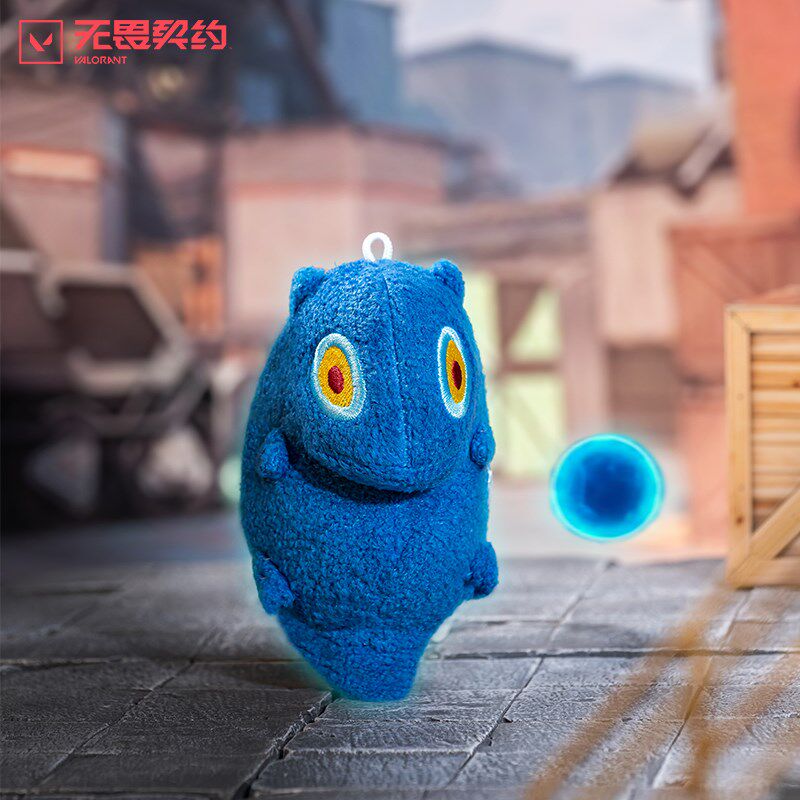 无畏契约瓦罗兰特盖可小怪兽毛绒挂件L皮蛋嗨宝丢丢鲨鲨挂件