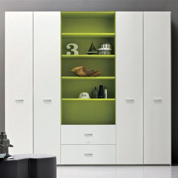 Customized overall bedroom door, custom-made wardrobe, wooden painted large storage cabinet combination wardrobe, whole house furniture