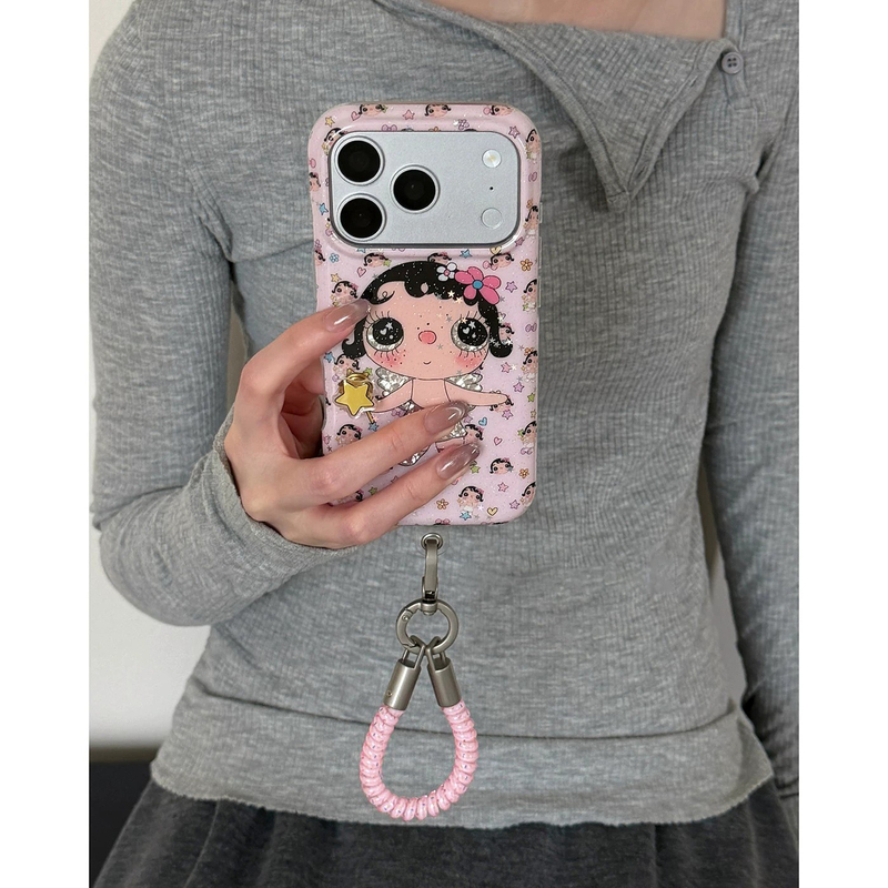 Japanese Eumeya Pink Braid Star Girl ins Style Suitable for Apple 18Promax Phone Case Iphone17Promax Full Coverage 16 New Model 17Pro Protective Case 15Pro Soft Japanese Eumeya Pink Braid Star Girl ins Style Suitable for Apple 18Promax Phone Case Iphone17Promax Full Coverage 16 New Model 17Pro Protective Case 15Pro Soft