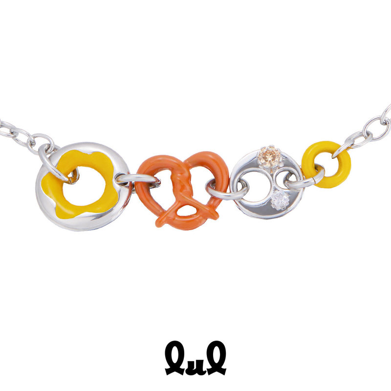 Zhou Shen's Same Style Dessert Series Alkaline Water Knot Donut Candy Combination Necklace Original Designer Model Qingya Zhou Shen's Same Style Dessert Series Alkaline Water Knot Donut Candy Combination Necklace Original Designer Model Qingya