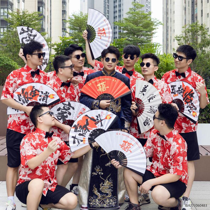 Men's Summer Hong Kong Style Shirts, Brother Group Clothing, Men's Short-Sleeved Floral Shirts, Nostalgic Retro Hong Kong Style Loose-Fitting Groomsmen Shirts Men's Summer Hong Kong Style Shirts, Brother Group Clothing, Men's Short-Sleeved Floral Shirts, Nostalgic Retro Hong Kong Style Loose-Fitting Groomsmen Shirts