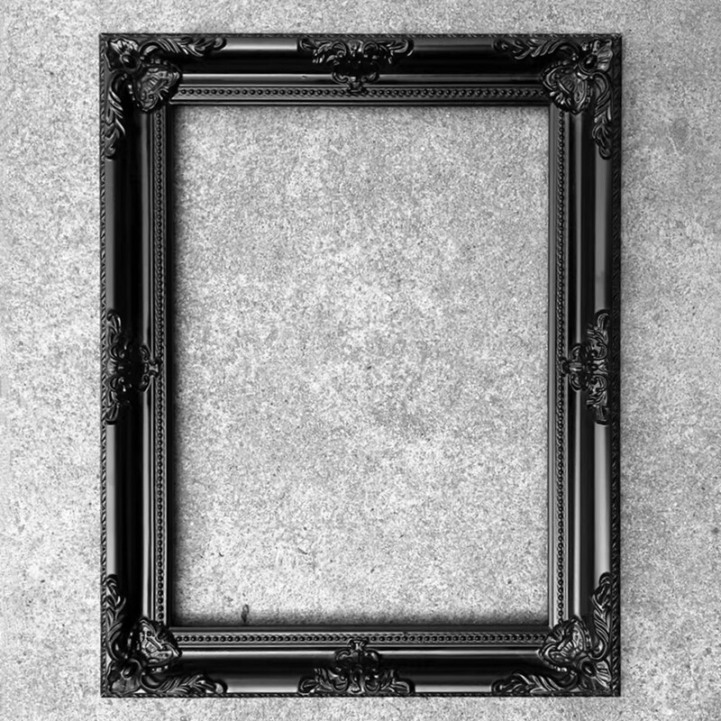 Retro Photo Frame Oil Painting Frame Wedding Photo Frame Black European Style Picture Frame A4 Business License Frame Document Photo Frame