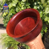Тибетская деревянная чаша бирманская миска из розового дерева цельнозерновое дерево большое фрукты розовый древесина качество с твердым древесиной восемь сокровищ