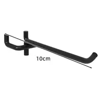 Черный - Окрашенный и утолщенный - Трехзубый крючок 10 см - 40 шт.