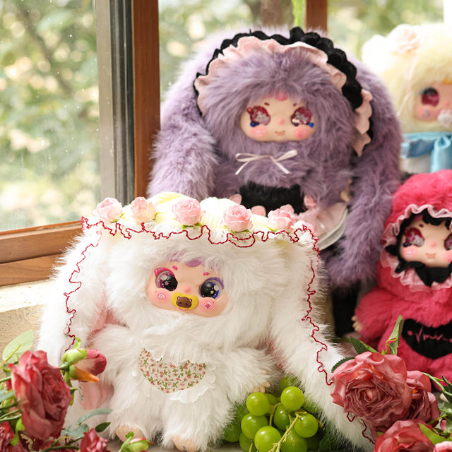 Jiimo Little Princess 600% Rose Dream Island Collection Plush Doll Blind Box Large Doll Figurine Gift for Girls