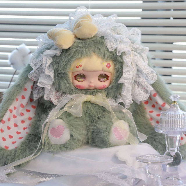 Snowy Rabbit Lace Dream 600% Flowing Sand Plush Doll Blind Box Bedroom Decoration Valentine's Day Gift