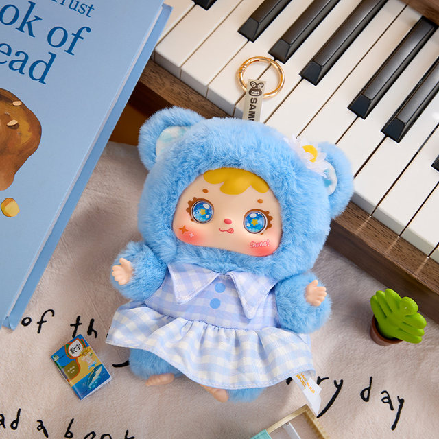 Samuel Three Little Furry Animal Friends Series Plush Pendant Blind Box Rabbit Doll Girl's Gift