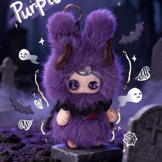 Yuna Plush Pendant Blind Box under the Night Sky, Three-Year-Old Doll with Flowing Sand Eyes, Dark Style, Gift for Girls