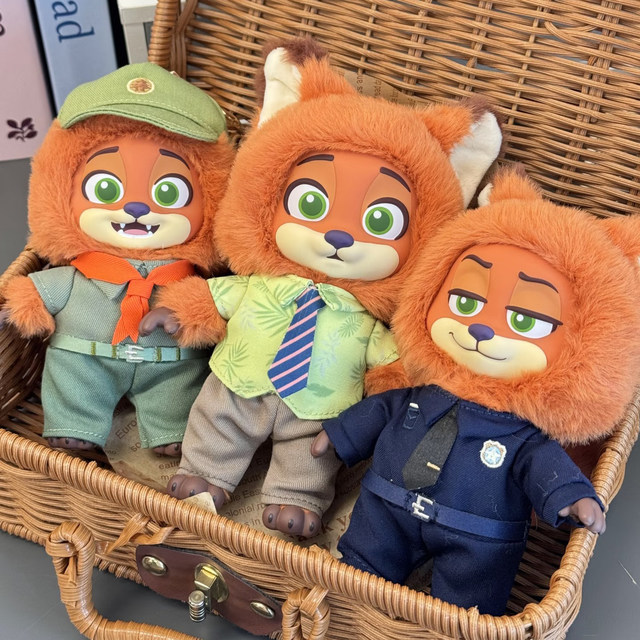 Zootopia Crazy Animal City Growth Journey Series Plush Pendant Blind Box Judy Nick Doll Gift